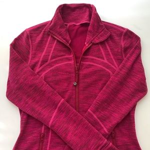 EUC lululemon Define Jacket - Diamond Jacquard Raspberry Rumble Jeweled …